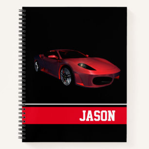 Carnet Voiture de sport pour ordinateur portable