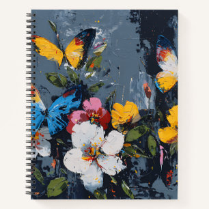 Carnet Vol de papillon abstrait vibrant (9)
