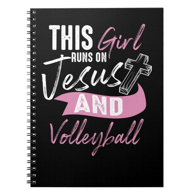 Carnet Volleyball Cool Volleyball Femmes Drôle Ado fille  (Devant)