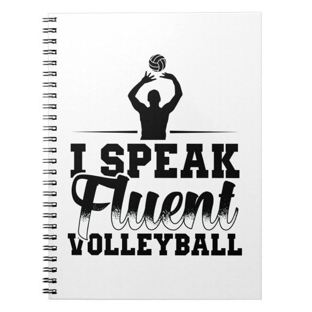 Carnet Volleyball dire pour les joueurs et les entraîneur (Devant)