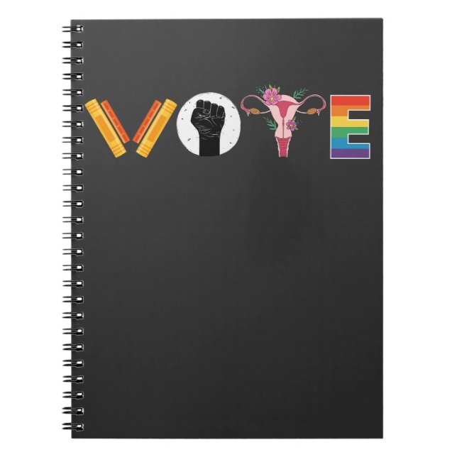 Carnet VOTE Books Uterus LGBT Support (Devant)