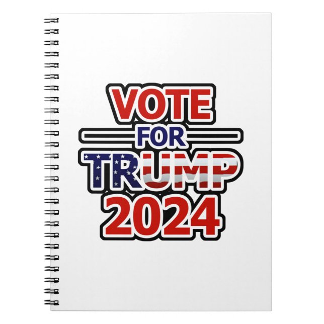 Carnet Vote pour Trump 2024 (Devant)