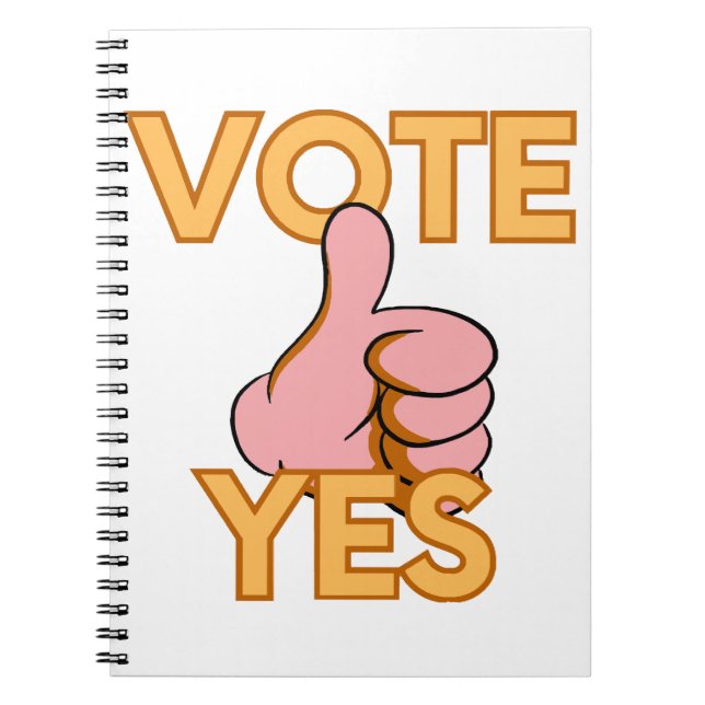 Carnet Votez oui (Devant)