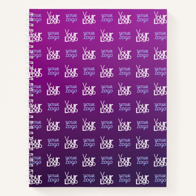 Carnet Votre logo | 2 Images téléchargées ou logos profes (Devant)