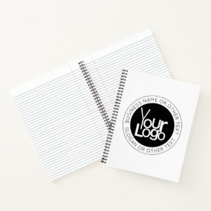 Carnet Votre logo d'entreprise et texte éditable moderne