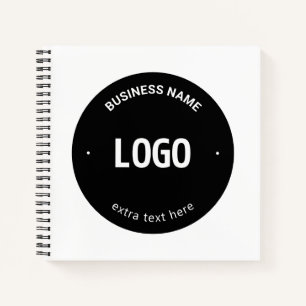 Carnet Votre logo, image ou conception et texte modifiabl