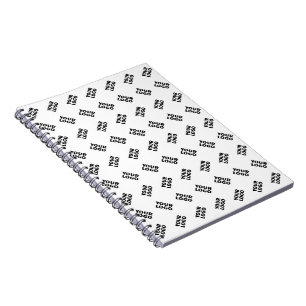 Carnet Votre logo   Motif répétitif alterné simple