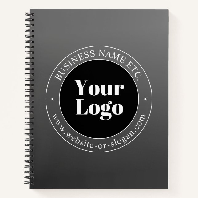 Carnet Votre logo ou conception d'entreprise & Texte modi (Devant)