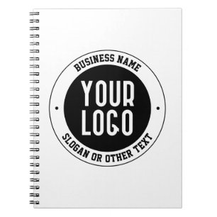 Carnet Votre logo ou design d'entreprise Texte éditable
