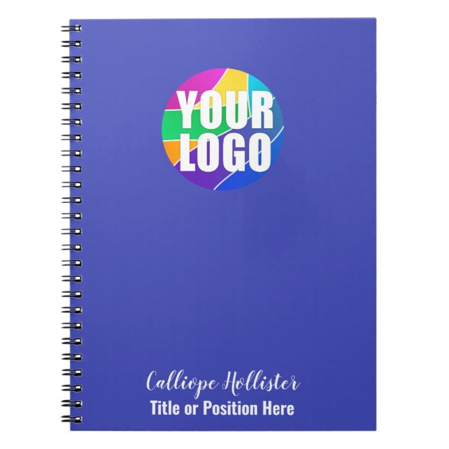 Carnet Votre logo promotionnel avec nom et titre (Devant)