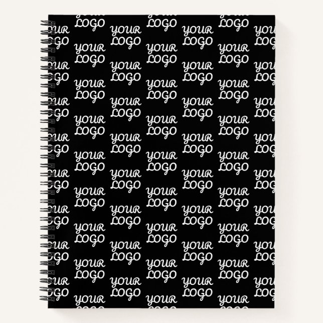Carnet Votre logo | Simple répétition Motif de logo (Devant)