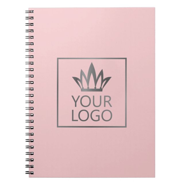 Carnet Votre logo sur un Arrière - plan couleur (Devant)