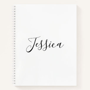 Carnet Votre nom Script élégant