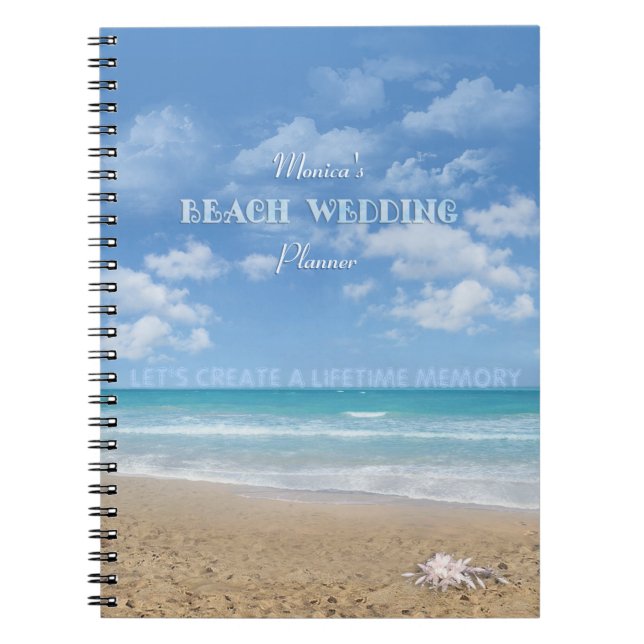 Carnet Votre planificateur de mariage personnel de plage  (Devant)
