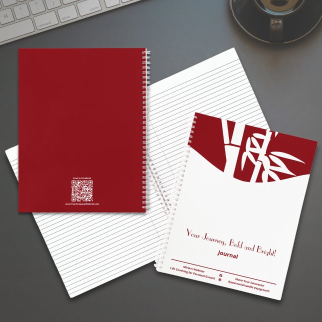 Carnet Votre voyage, audacieuse et brillante croissance d (Your Journey, Bold and Bright Life Coaching Growth Notebook - Bamboo Silhouette)