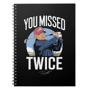 Carnet Vous avez raté deux fois Golf 2024 Vote Trump M'a