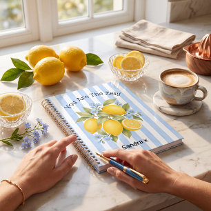 Carnet Vous Êtes Le Citron Design Floral À Rayures