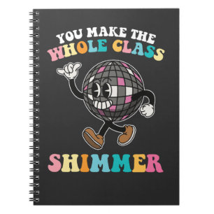 Carnet Vous faites briller toute la classe Groovy Rétro