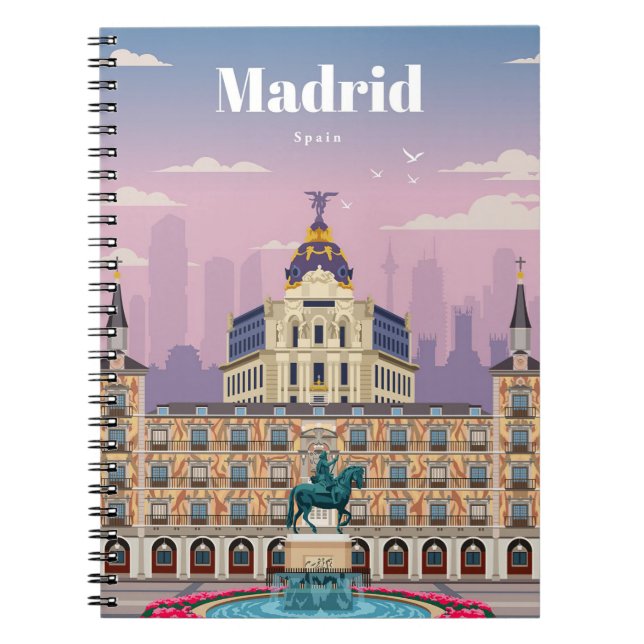 Carnet Voyage Art Voyage à Madrid Espagne (Devant)