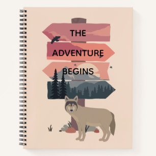 Carnet Voyage Aventure Début Voyage Poster sauvage