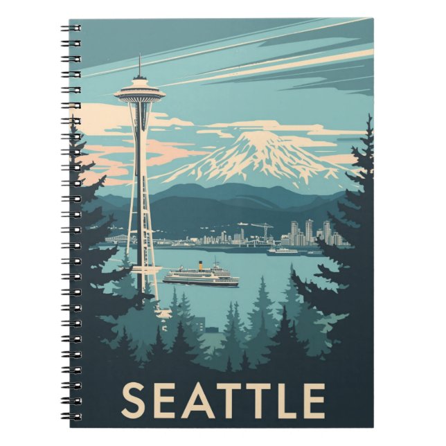 Carnet Voyage de Seattle vintage (Devant)