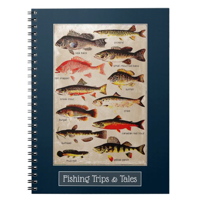 Carnet Voyages de pêche et voyage customisé par diagramme (Devant)