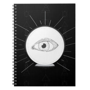 Carnet Voyante Œil de Voyant Boule de Cristal Ésotérique