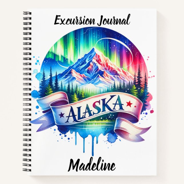 Carnet Voyez les étonnantes aurores boréales de l'Alaska  (Devant)