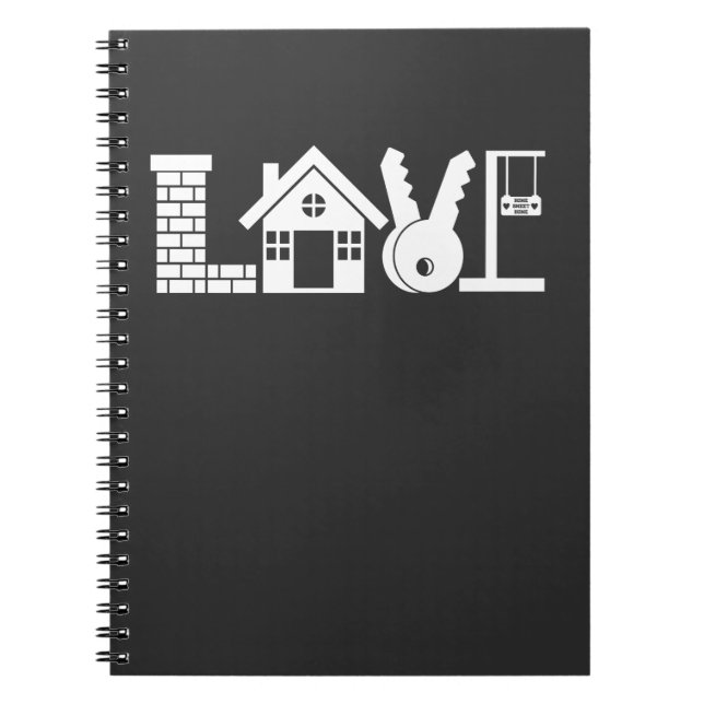Carnet Vrai agent immobilier : Amour vendu de propriété (Devant)