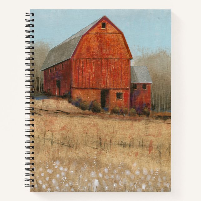 Carnet Vue Barre rouge (Devant)