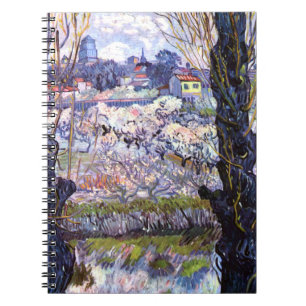 Carnet Vue d'Arles, vergers à fleurs (1889) Van Gogh