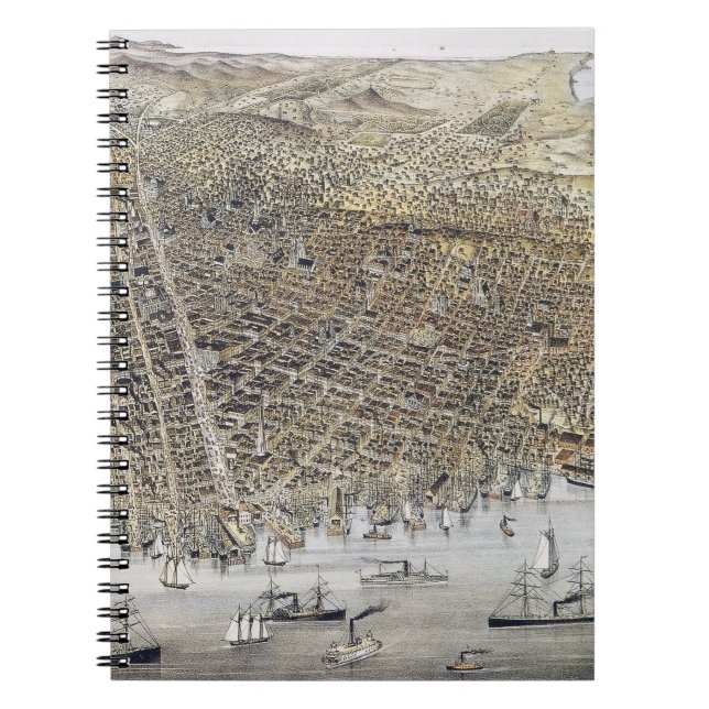 Carnet Vue de San Francisco, 1878 (Devant)