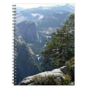 Carnet Vue de Yosemite Mountain dans le parc national de