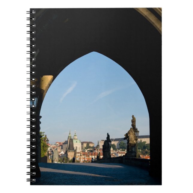 Carnet Vue du pont Charles à Prague (Devant)