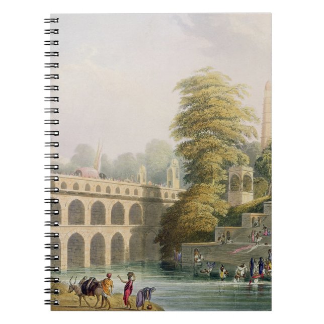 Carnet Vue du pont près de Baroda dans Guzerat, de Vo (Devant)