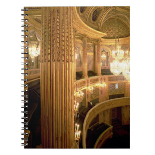 Carnet Vue intérieure du théatre de l'opéra regardant