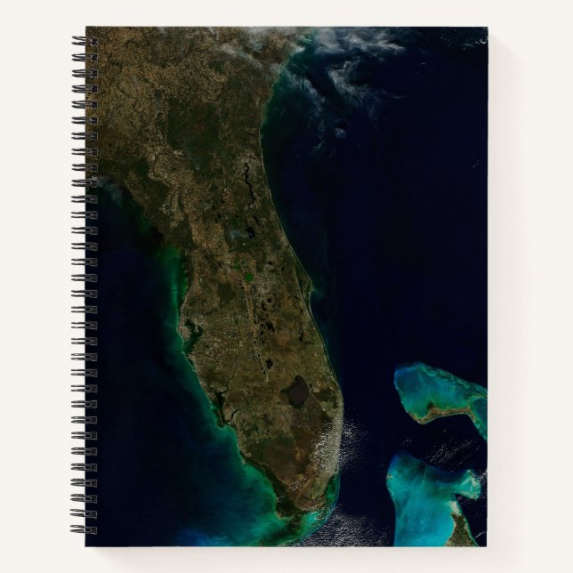 Carnet Vue Satellite Sur La Floride. (Devant)