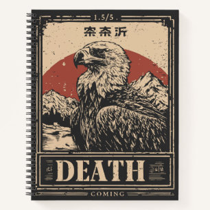 Carnet Vulcain vintage Symbole de la mort Portrait