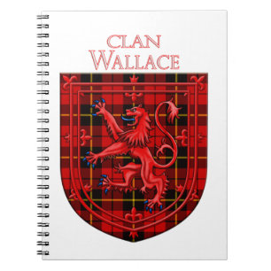 Carnet Wallace Tartan Scottish Plaid Lion Rampant