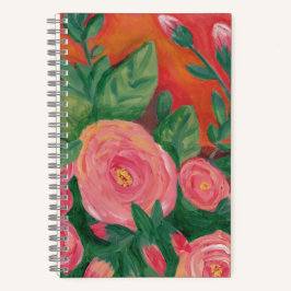 Carnet Warm and Rosey spiral notebook