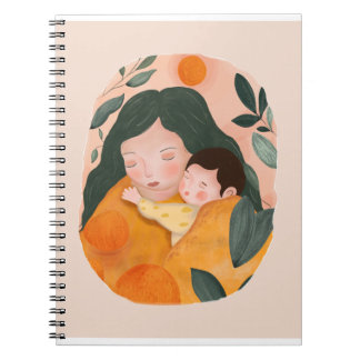 Carnet Watercolor Botanical Motherhood for Notebook Lover