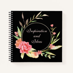 Carnet Watercolor Cottage Garden Roses