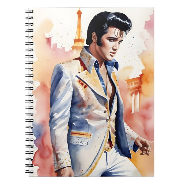 Carnet watercolor elvis presley  (Devant)