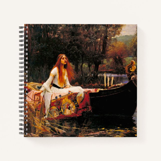 Carnet Waterhouse Lady of Shalott (Devant)