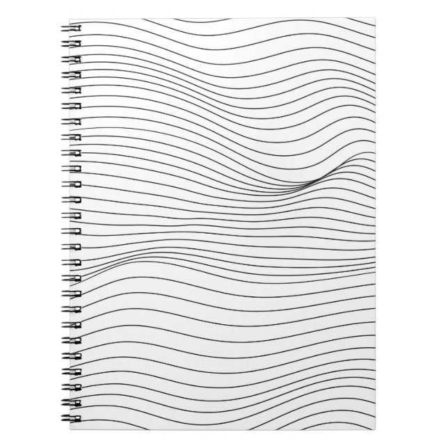 Carnet Wave Lines Motif Abstrait Arrière - plan.art, vagu (Devant)