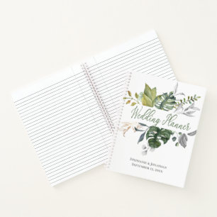 Carnet Wedding planner bleu et vert