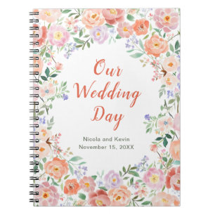 Carnet Wedding planner de fleurs printanières