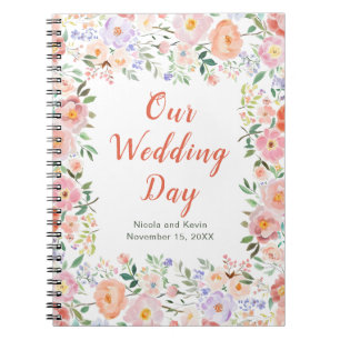 Carnet Wedding planner de fleurs printanières