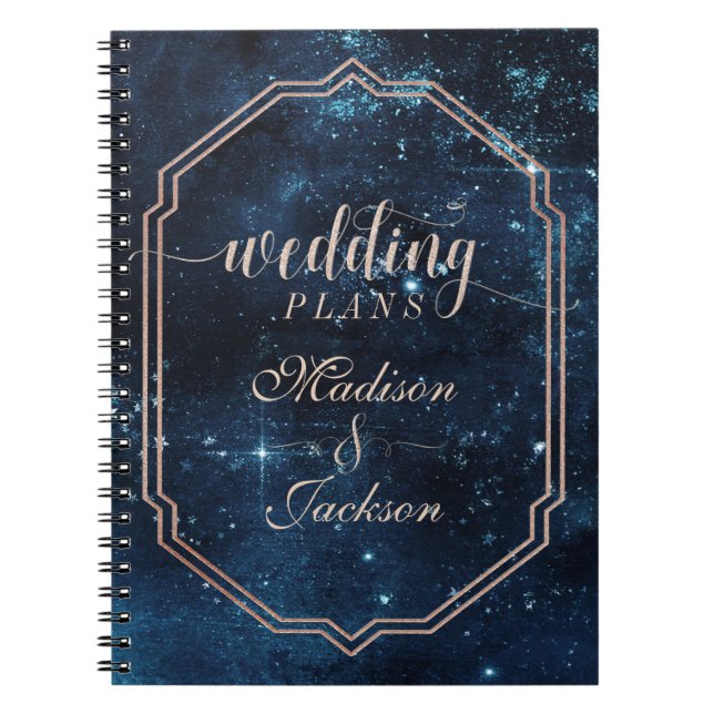 Carnet Wedding planner de la Galaxie céleste Sky Night St (Devant)