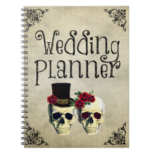 Carnet Wedding planner du crâne de mariée et de ch